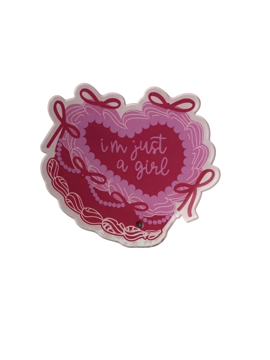 Acrylic I’m just a girl Lash Tile