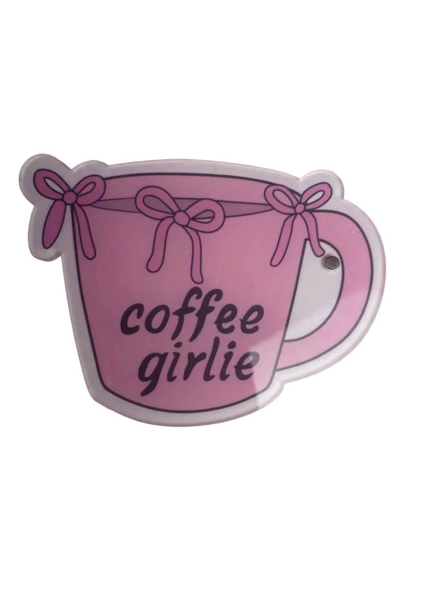 Acrylic Coffee Girly Lash tile