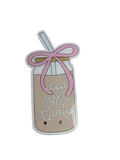 Acrylic Iced Coffee Girly Lash tile