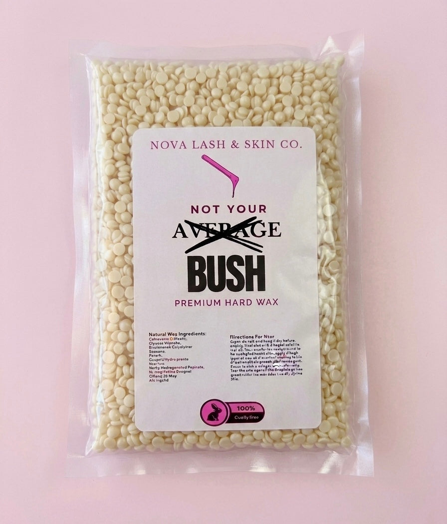“Not your Average Bush” Premium Hard wax 1.1 lb bag Bad to the Bone