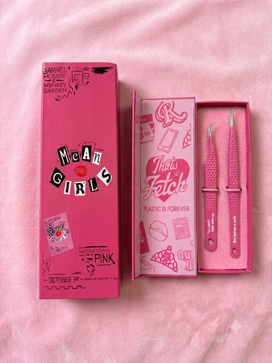 Limited Edition Mean Girls Pink Tweezer Duo